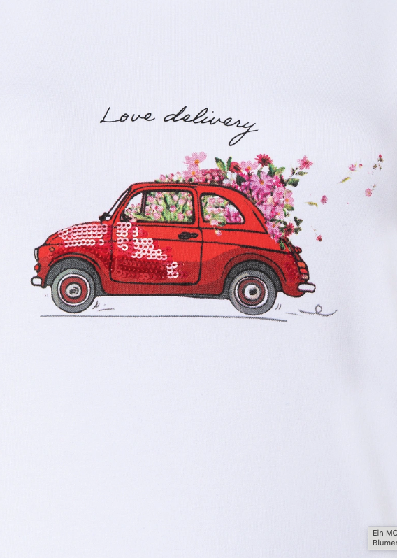 T-Shirt mit Print - 1