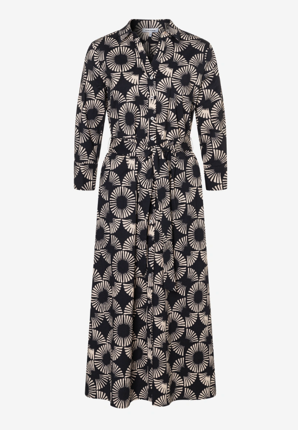 Hemdblusenkleid mit Print - 4