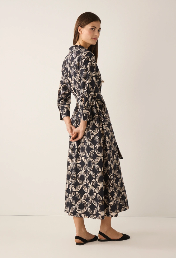 Hemdblusenkleid mit Print - 0