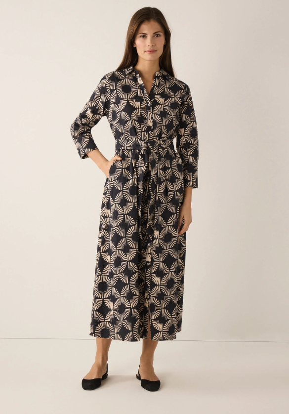 Hemdblusenkleid mit Print