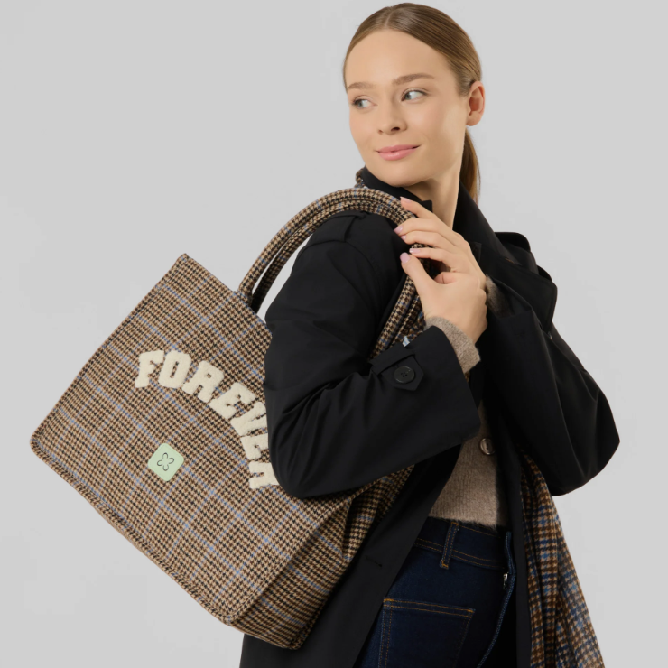 Shopper *Karomuster & Schriftzug* - 2