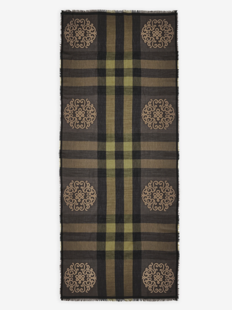 Jaquard Scarf Polyester Cotton Mix