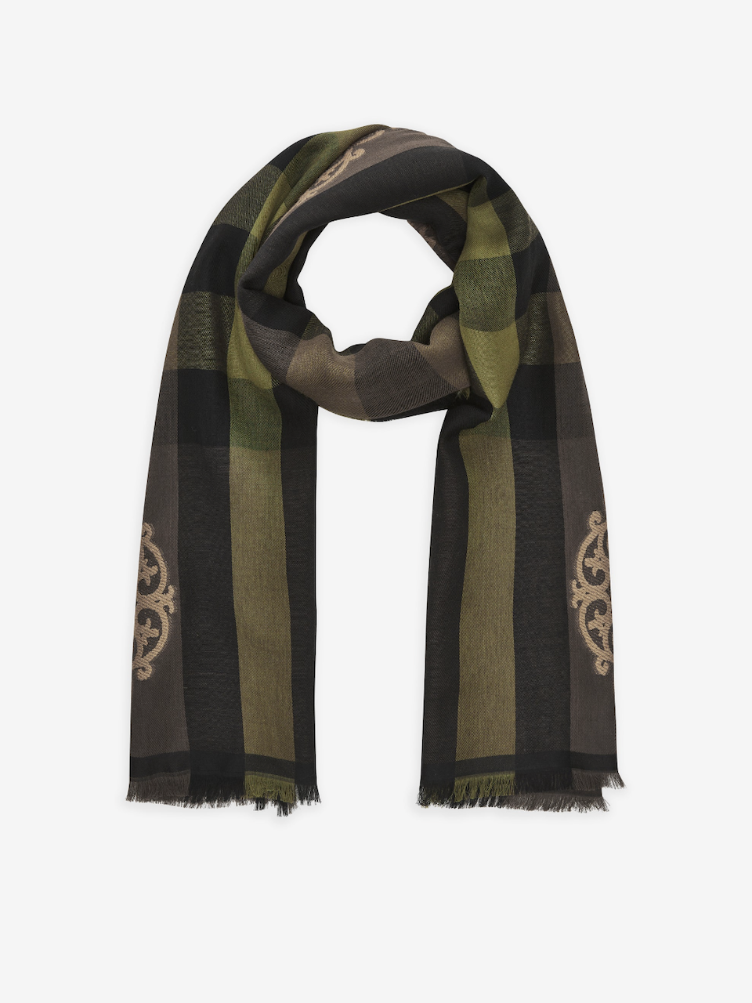 Jaquard Scarf Polyester Cotton Mix - 1