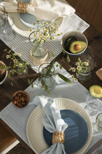 Tischset mit weissen Kanten