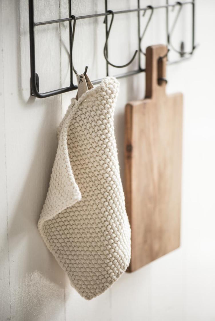 Topflappen gestrickt *latte* - 0