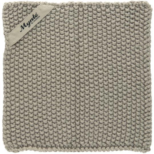Topflappen gestrickt *sand*