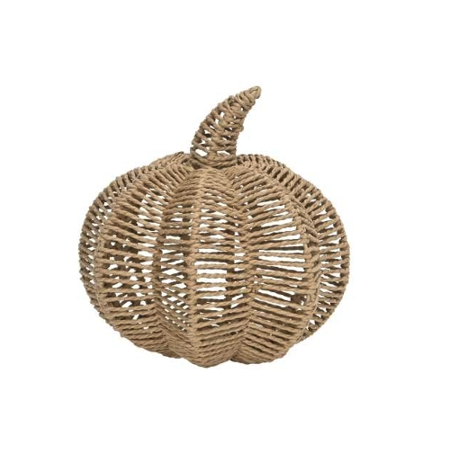 Dekoration Kürbis natur D25 cm