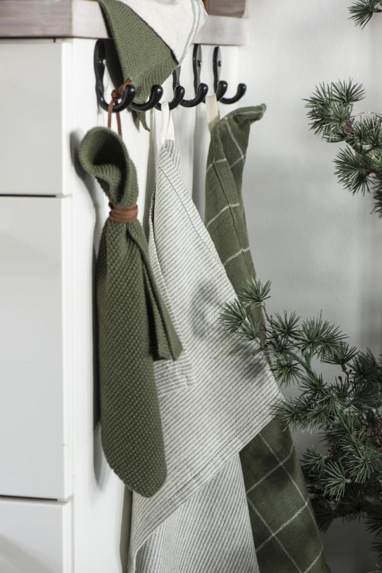 Geschirrtuch mit Streifen *grün*