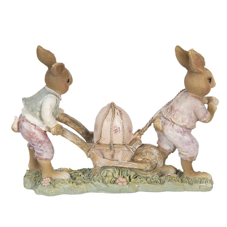 Hasen mit Schubkarre - 0