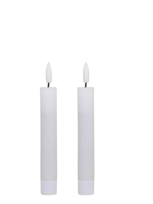 Mini Stabkerzen LED 2er Packung H 16 cm - 0