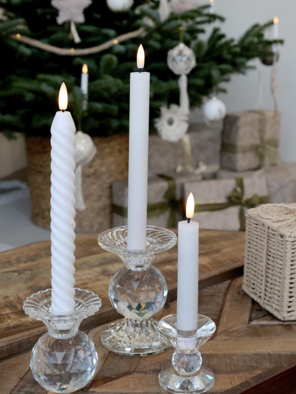 Mini Stabkerzen LED 2er Packung H 16 cm