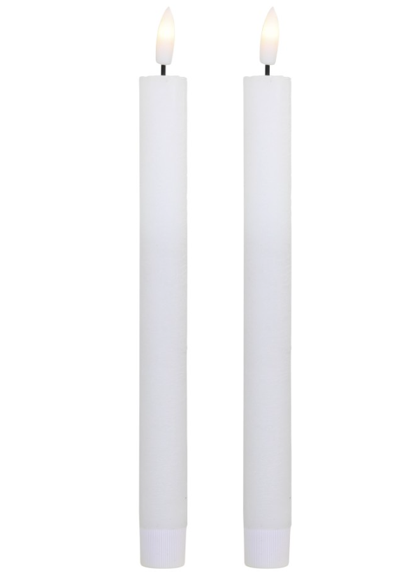 Stabkerze LED 2er Packung H 24,5 - 0