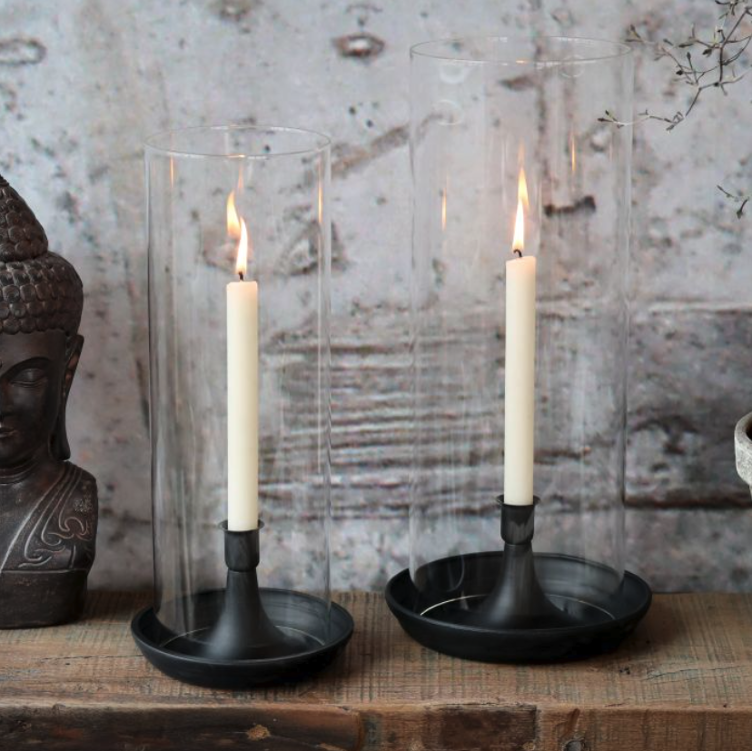 Windlicht mit Glasaufsatz 35cm
