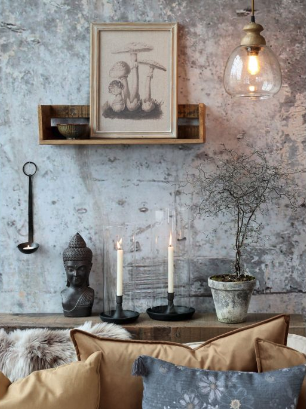 Windlicht mit Glasaufsatz 40cm - 0