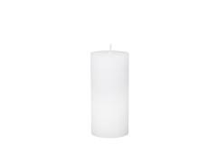 Kerze rustikal *weiss* 15 cm
