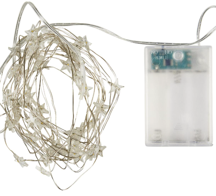 Lichterkette *50 Sterne* mit Timer - 2