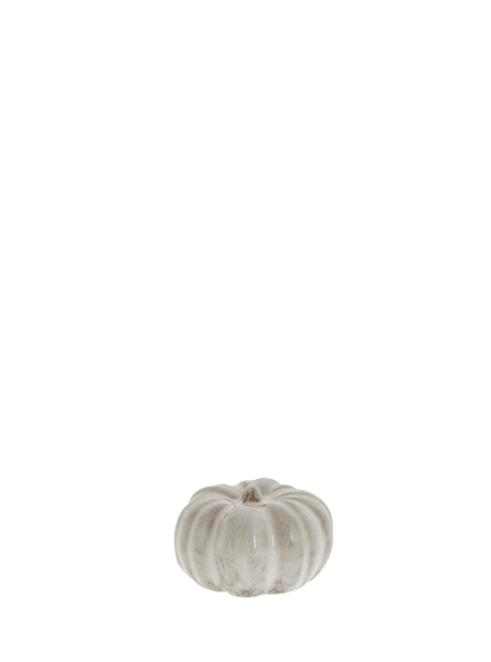 Dekoration Kürbis *Hallia* 3,5cm off white