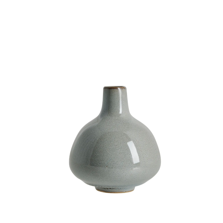 Mini-Vase *Helene* grau H9cm