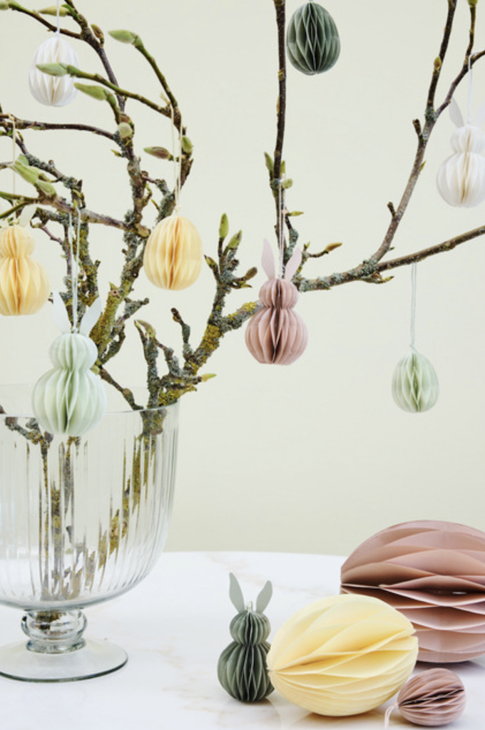 Papier-Anhänger Papilla *Osterei* weiss - 2