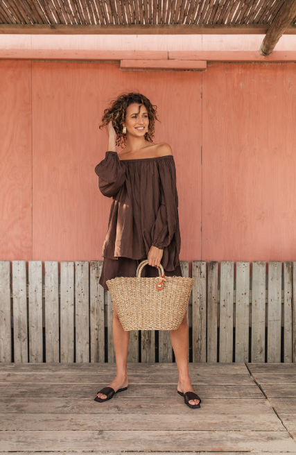 Shopper *Sofia* Gr. M natural light brown - 4
