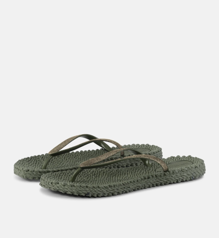 Flip Flop with Glitter *Army*