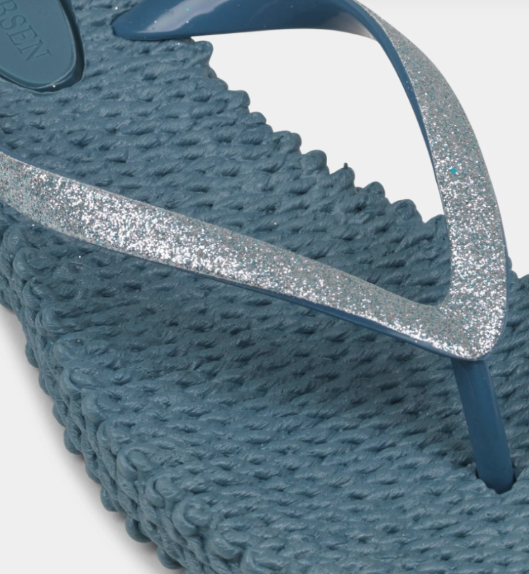 Flip Flop with Glitter *Lichen Blue* - 1