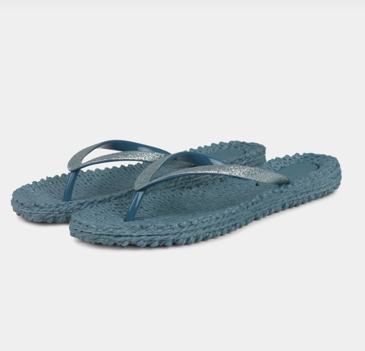 Flip Flop with Glitter *Lichen Blue*