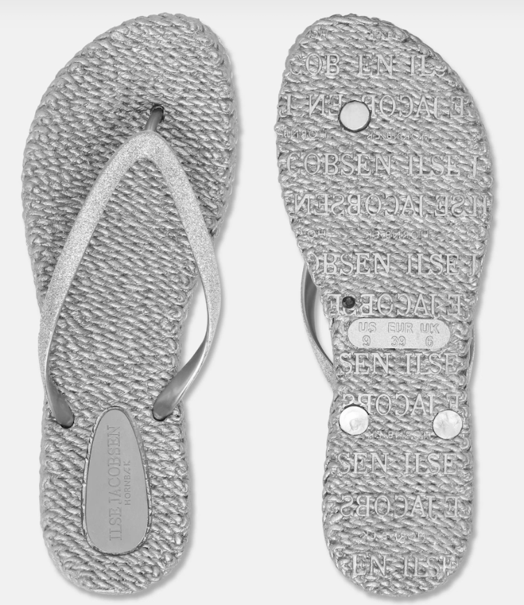 Flip Flop with Glitter *Silver* - 0