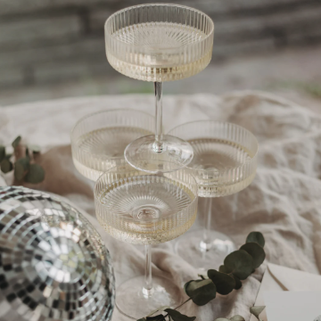 Champagnerglas *Das Leben ist schön*