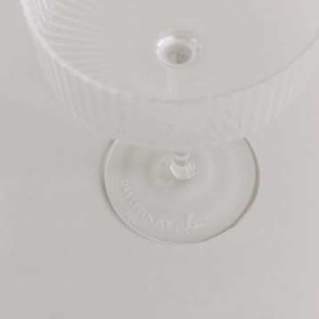 Champagnerglas *Das Leben ist schön* - 0