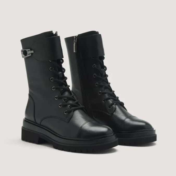 Coccinelle Vintage-Leder-Boots *black*
