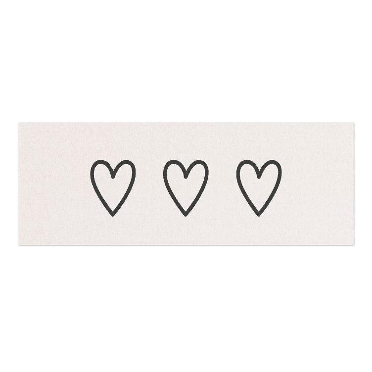 Fussmatte *Kleine Herzen* creme - 2
