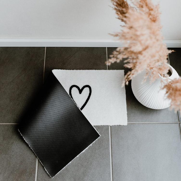 Fussmatte *Kleine Herzen* creme - 0