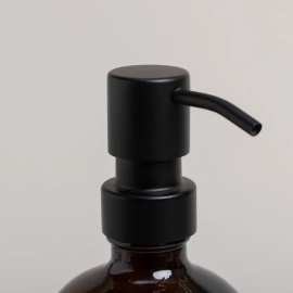 Seifenspender *Herz* braunglas 250ml - 2