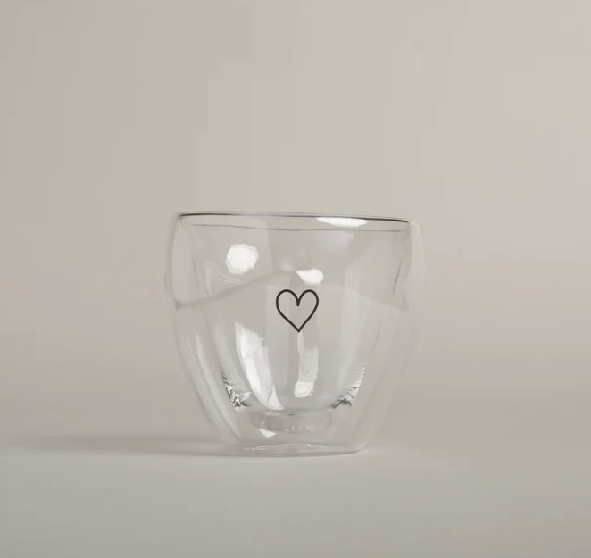 Doppelwandiges Herzglas Herz 200 ml - 2