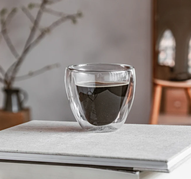 Doppelwandiges Herzglas Herz 200 ml - 0