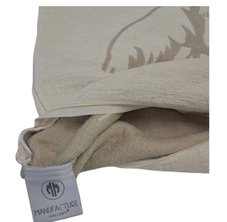 Kissenhülle Chenille *Steinbock* 49 x 49 cm - 0