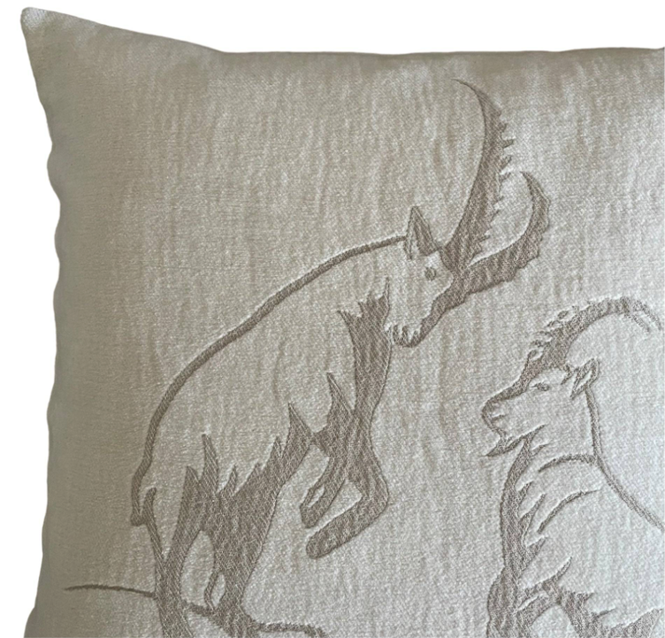 Kissenhülle Chenille *Steinbock* 49 x 49 cm - 1