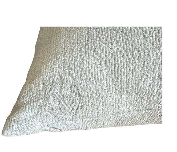 Kissenhülle Muschel weiss-beige 50x50 - 5