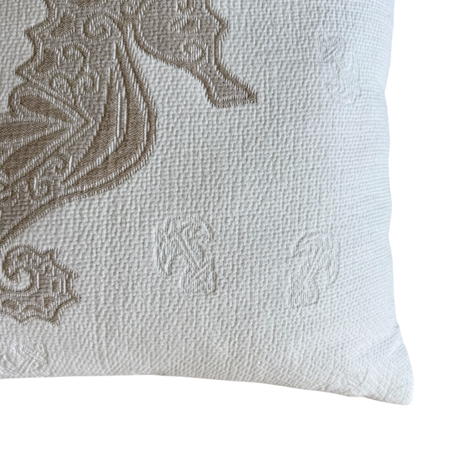 Kissenhülle Seepferd weiss-beige 50x50 - 1
