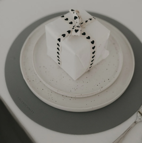 Wendbares Platzset *Wie schön* grau - 2