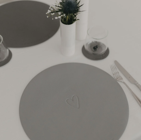 Wendbares Platzset *Wie schön* grau - 3