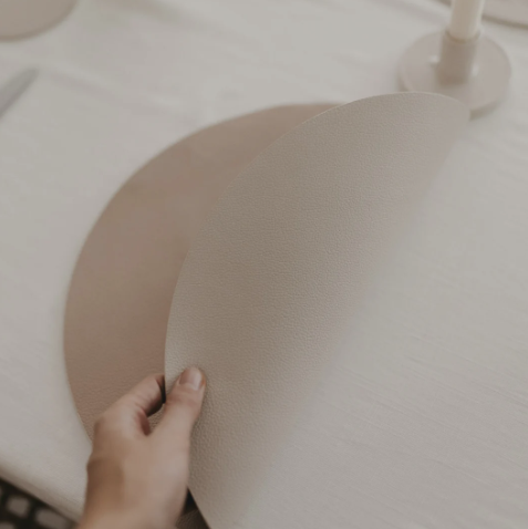 Wendbares Platzset *Herz* creme - 5