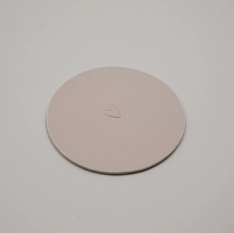 Wendbarer Untersetzer *Herz* 2er Set creme - 0