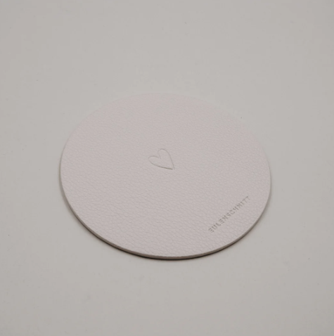 Wendbarer Untersetzer *Herz* 2er Set creme - 1