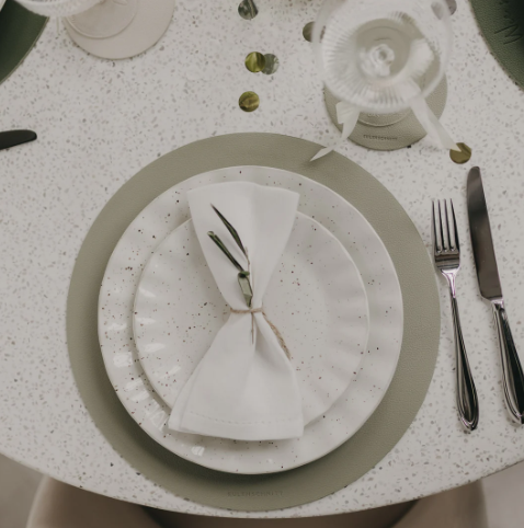 Wendbares Platzset *Herz* grün - 0