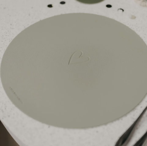 Wendbares Platzset *Herz* grün - 1