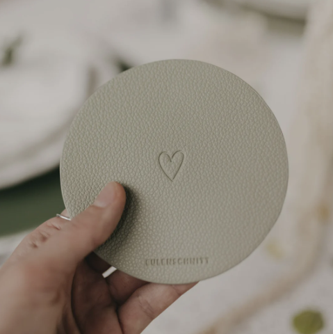 Wendbarer Untersetzer *Herz* 2er Set grün - 1