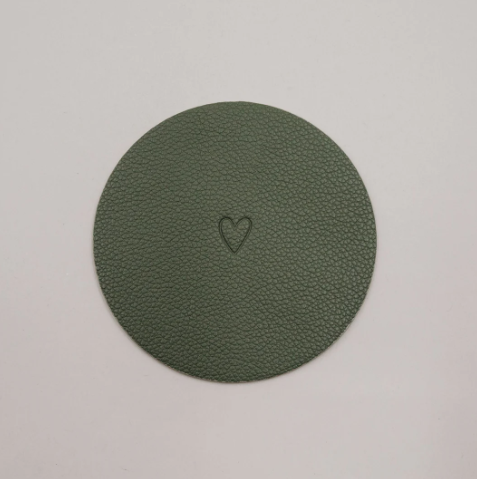 Wendbarer Untersetzer *Herz* 2er Set grün - 6