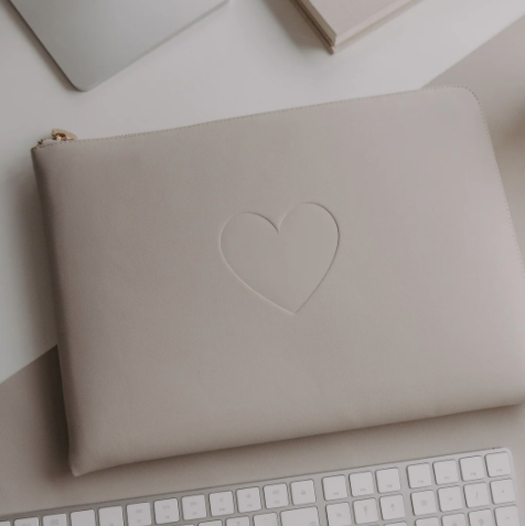 Laptoptasche *Herz* taupe - 4